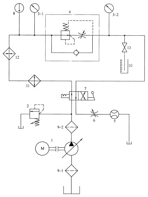 图 1 出厂试验回路原理图