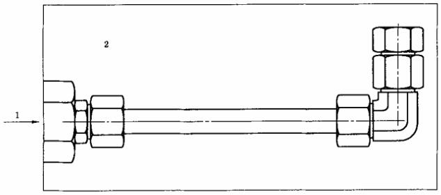 图 2 管接头典型的耐压和爆破试验装置示意图