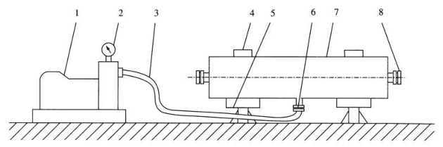 图1旋流分离器密封压力试验装置示意图