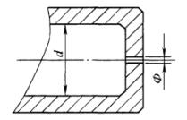图 3 恒节流孔结构示意图